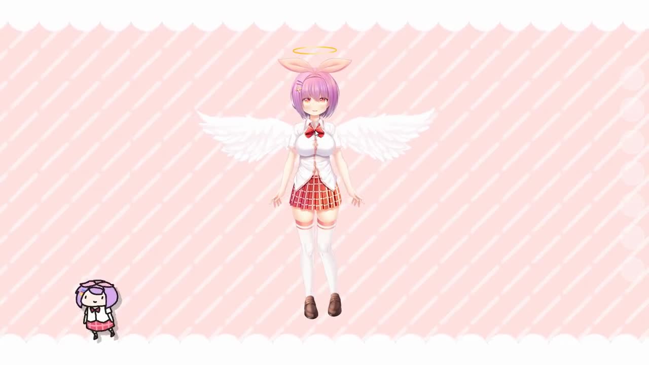 Vtuber Angel Wings Asset | Rigged Wings Asset | Animated Angel Halo White  Wings