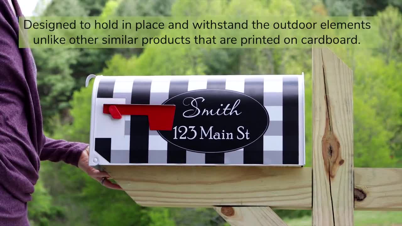 American Flag Mailbox Cover Magnetic Standard Size 18" X 21" USA