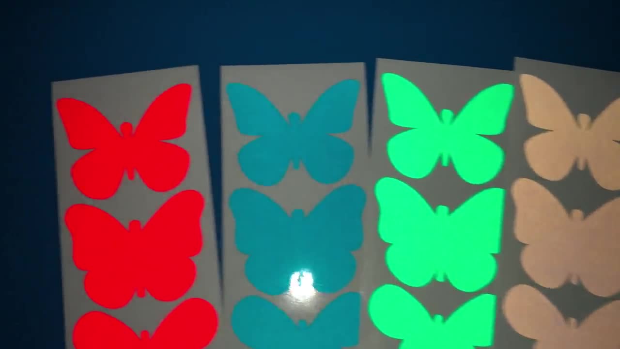 Bat Pink REFLECTIVE Stickers 