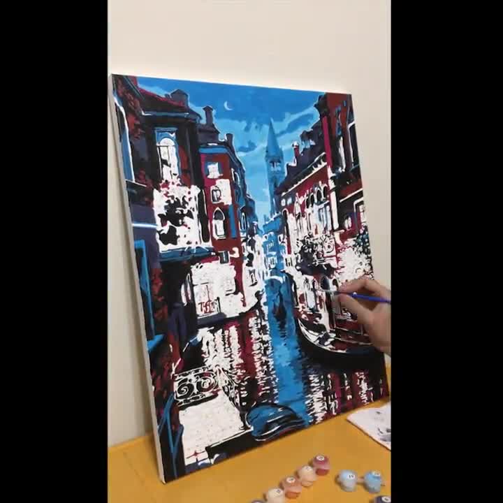 OPEIXSAYKOC Peinture par numéros La Reine des Neiges - 40 x 50 cm - À faire  soi-même 
