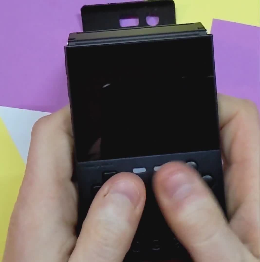 Trimui Brick Articulating Screen Protector Mod -- 3D Printed Case