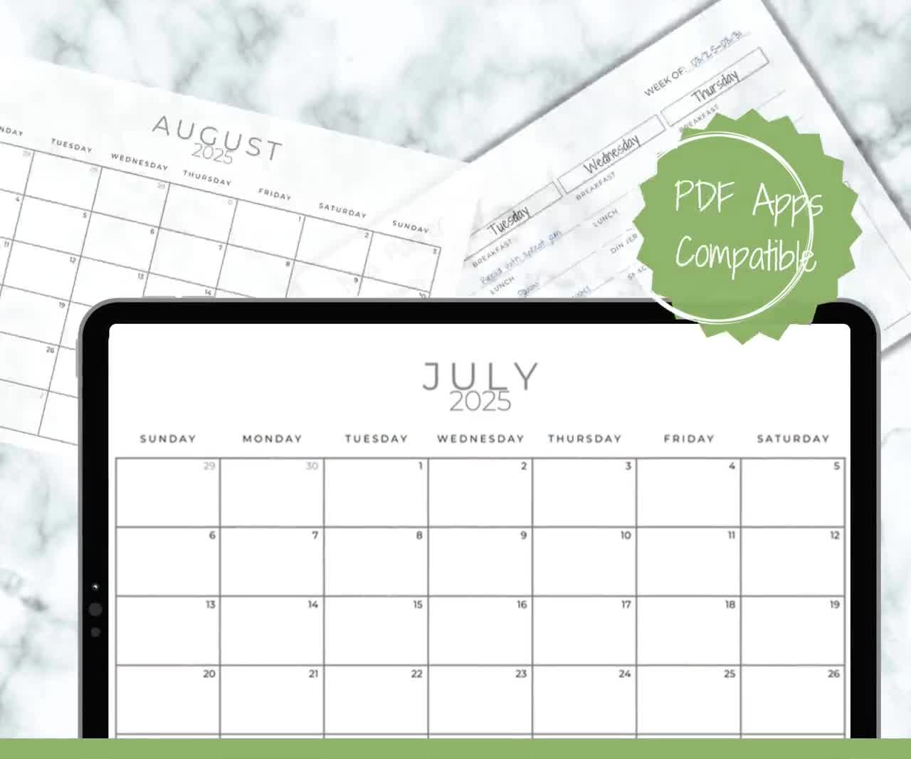 2025 Landscape Monthly Calendar, Printable Calendar Template, Minimalist Calendar 2025, Year Calendar, Monthly Organizer, Minimalist Planner - Etsy 2025-landscape-monthly-calendar-printable-calendar-template-minimalist-calendar-2025-year-calendar-monthly-organizer-minimalist-planner-etsy