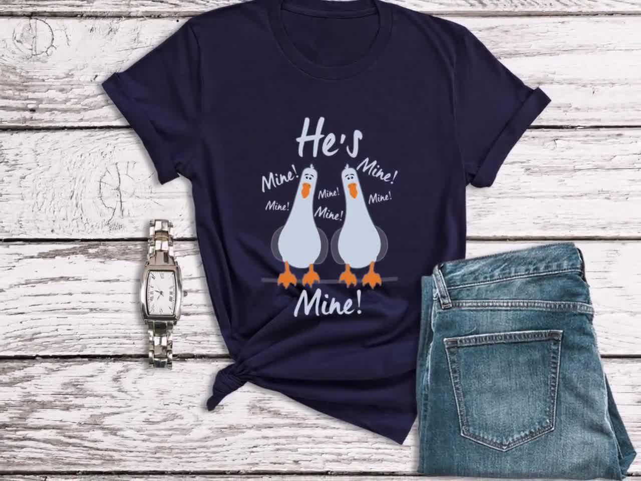 Finding Nemo Shirt, Mine T-shirt, Disney Couple Shirt, Seagulls Shirt,  Finding Dory Shirt, Disney Gifts, Disney Plus Size Shirts for Women 