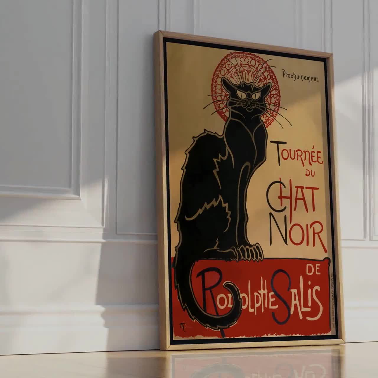 Le Chat Nor Vntage Advertsement Poster, Retro Wall Art Prnt - Etsy