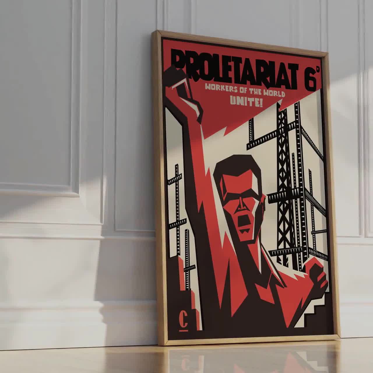 革命的ビジョン 象徴的な共産主義プロパガンダポスター - ソビエト美術