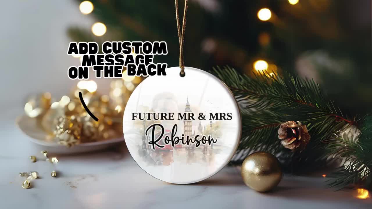 ロンドンの婚約記念カスタムオーナメント、ロンドンのオーナメント