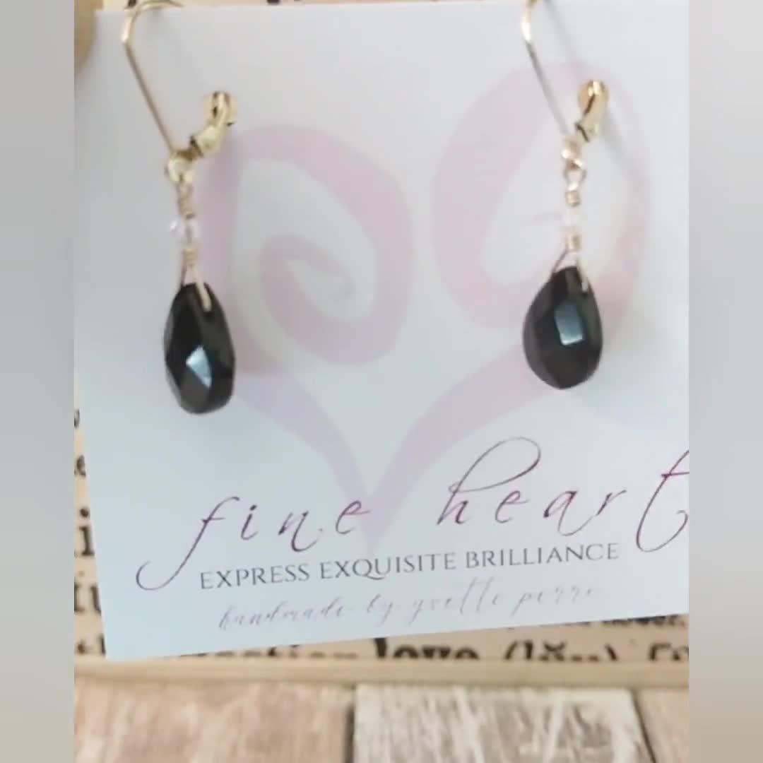 Orecchini a goccia in onice verde e argento sterling, gioielli minimalisti con pietre preziose sfaccettate, regalo per donna - Italia