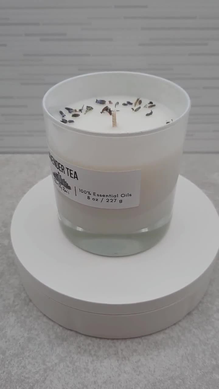 Lavender Tea Tree Aromatherapy Candle 100% Pure Essential Oils