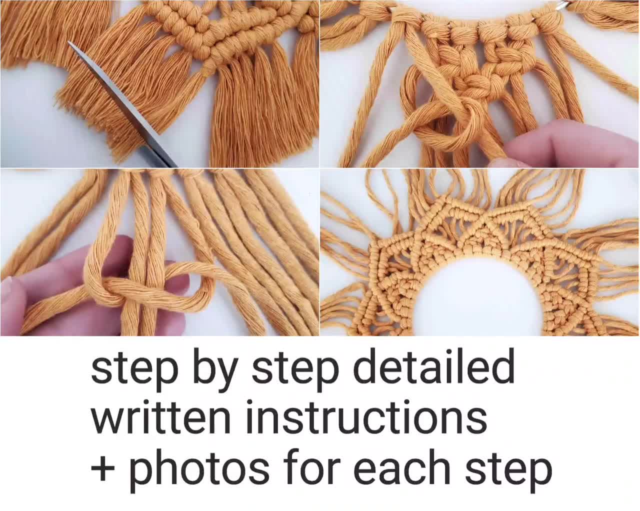 MACRAMÉ PATTERN BOOK FOR BEGINNERS: Complete Step by Step Guide On How to  make 10 DIY Macramé Projects with Techniques as Novice