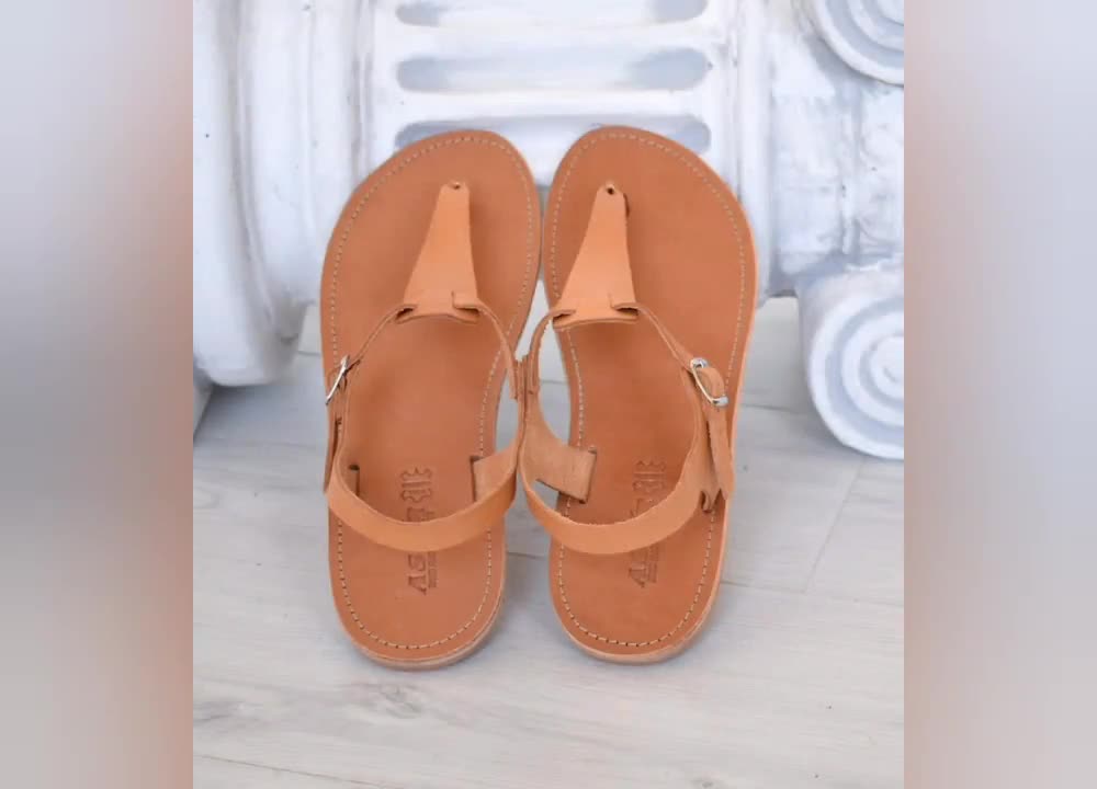 Women Leather Flip Flops, Greek Handmade Flip Flop, Classic Leather Sandals,  Thong Sandals, Beach Sandals, Ancient Greek Sandals ''astir'' -  Denmark