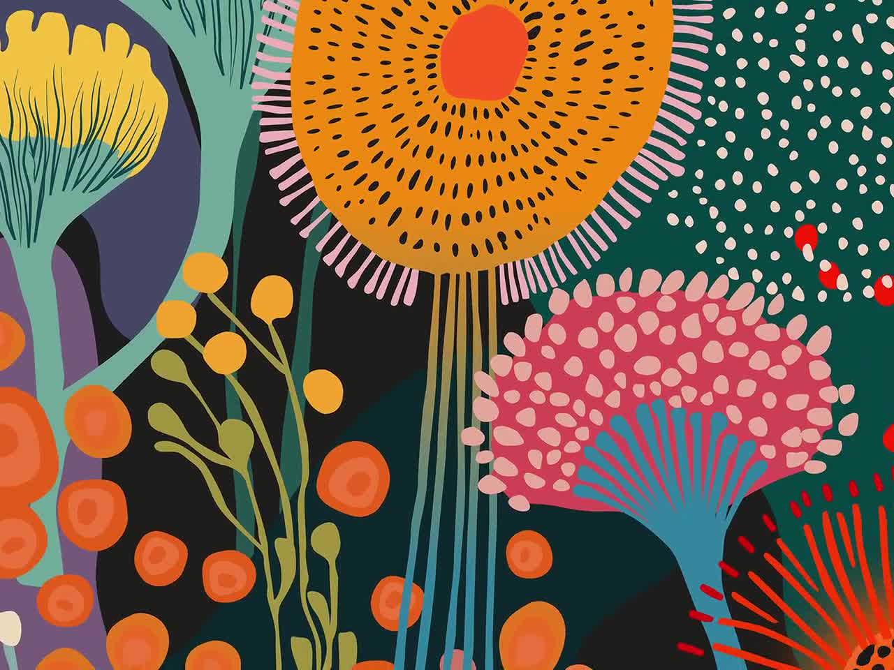 Panoramic Japandi Landscape Poster: Minimalist Zen Wall Art