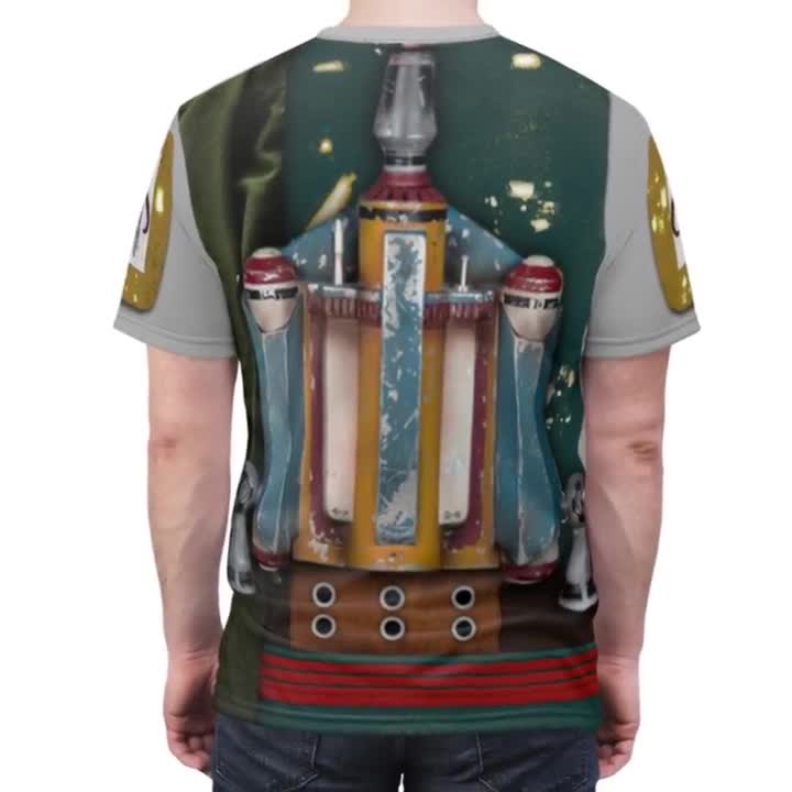 boba fett dress shirt Star Wars Boba Fett Floral Short-Sleeved Button-Up