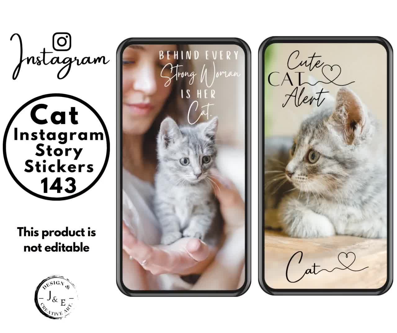 My 'Meowvelous' Cat Vol. 1 Instagram Story Stickers