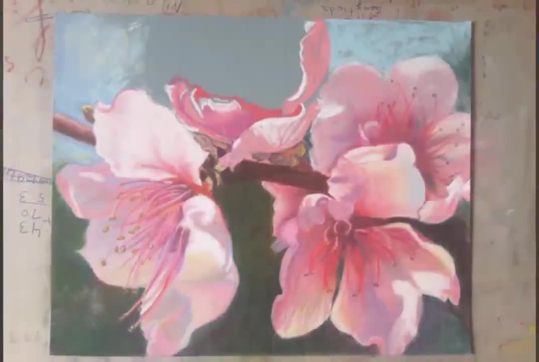 Watercolor & Cherry Blossoms, Video