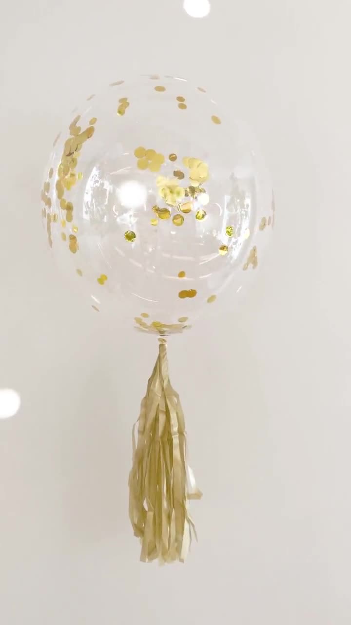 Globos transparentes personalizados con calcomanía de nombre, globos con  nombre personalizado, decoraciones de borla para decoración de Navidad,  boda