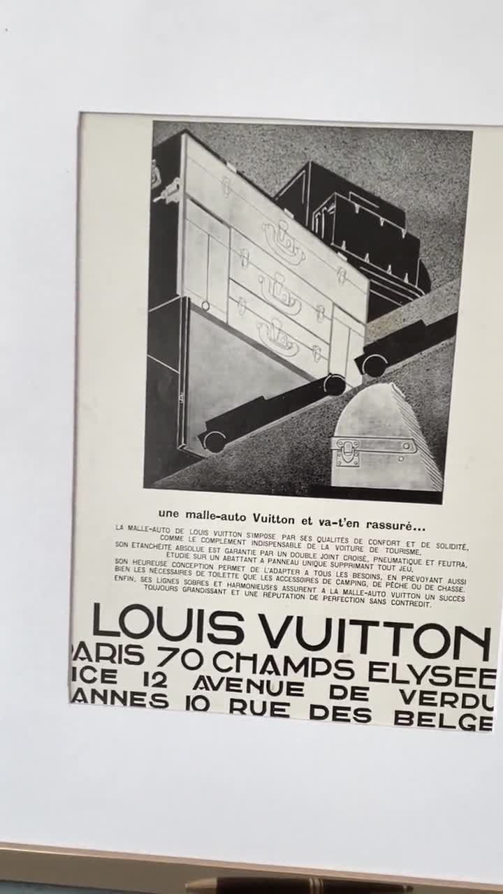 Louis Vuitton Poster Rare Authentic Print LV Monogram 