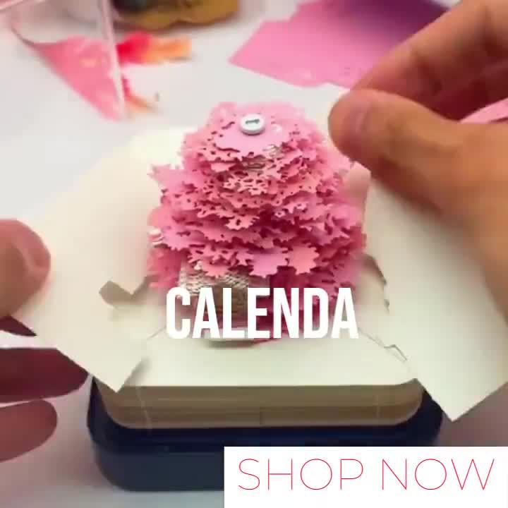 Tree House 2024 Calendar 3D Memo Pad Art Sticky Notes Home Decoration Green  and Pink - Etsy UK