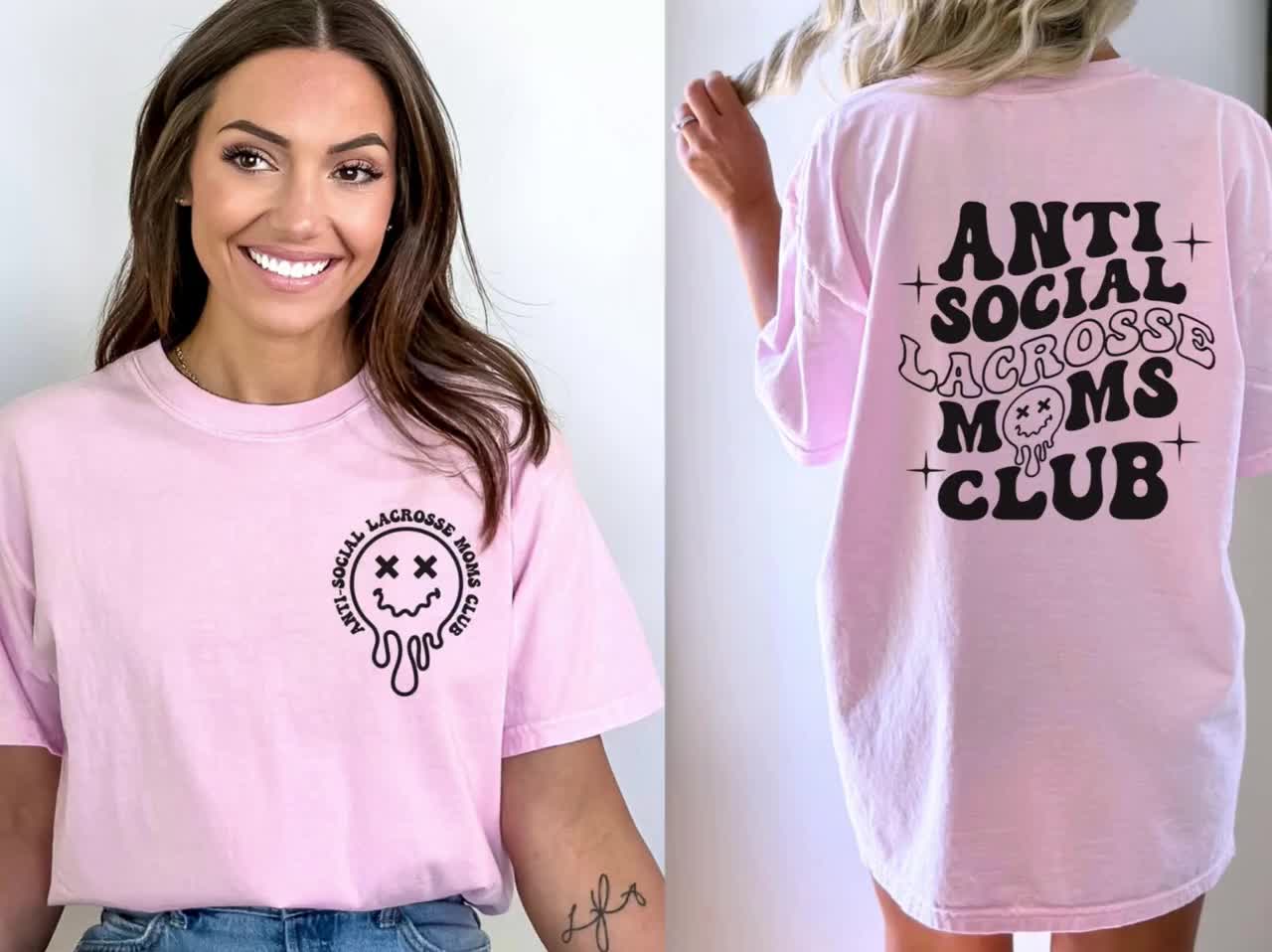 Lacrosse Mom Shirt,Lax Mom,Anti Social Moms Club,Funny Lacrosse Shirt,Lacrosse Mom Gift,Sports Mom Gift,Game Day Shirt,Lacrosse Mama Gift video poster