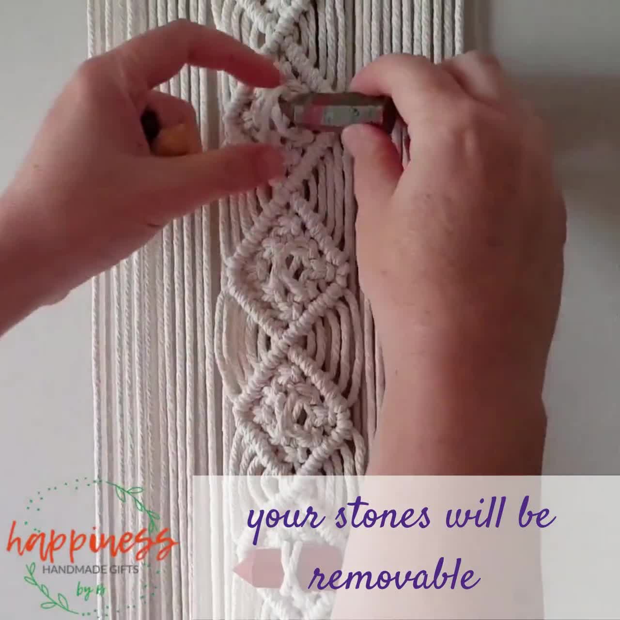 Cara is one of my largest macrame wall hangings. Made on a choke