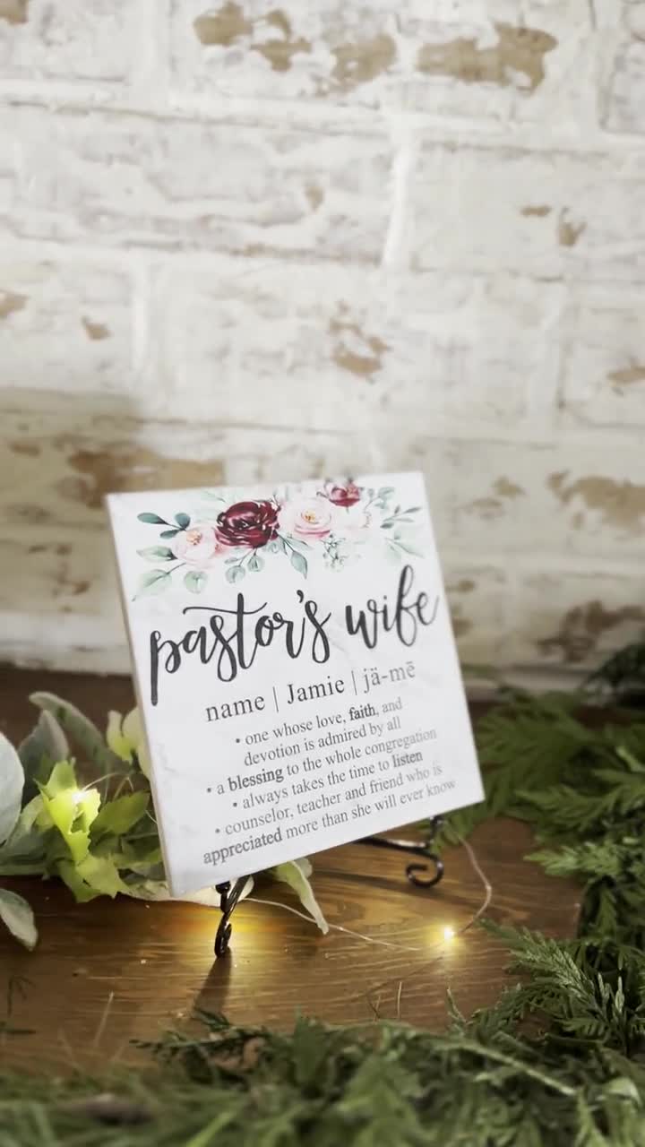 Pastors Wife Appreciation Day Tile Plaque Gift and Stand pic pic pic