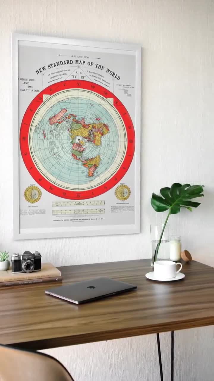 アレクサンダー・グリーソンの世界地図 61x91cm 大型ウォールアート