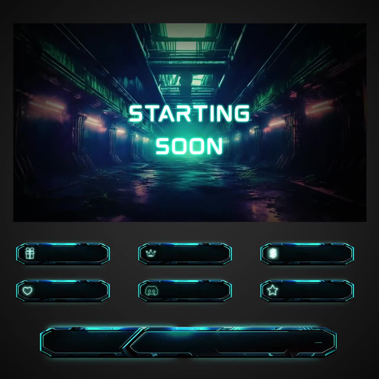 Animated Stream Pack, Dystopian Twitch Overlays video poster