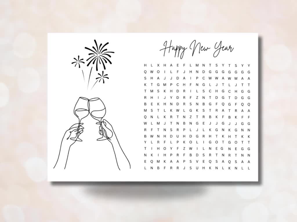 Voucher puzzle personalizable puzzle birthday puzzle surprise DIY last  minute template to print time instead of stuff PDF word search