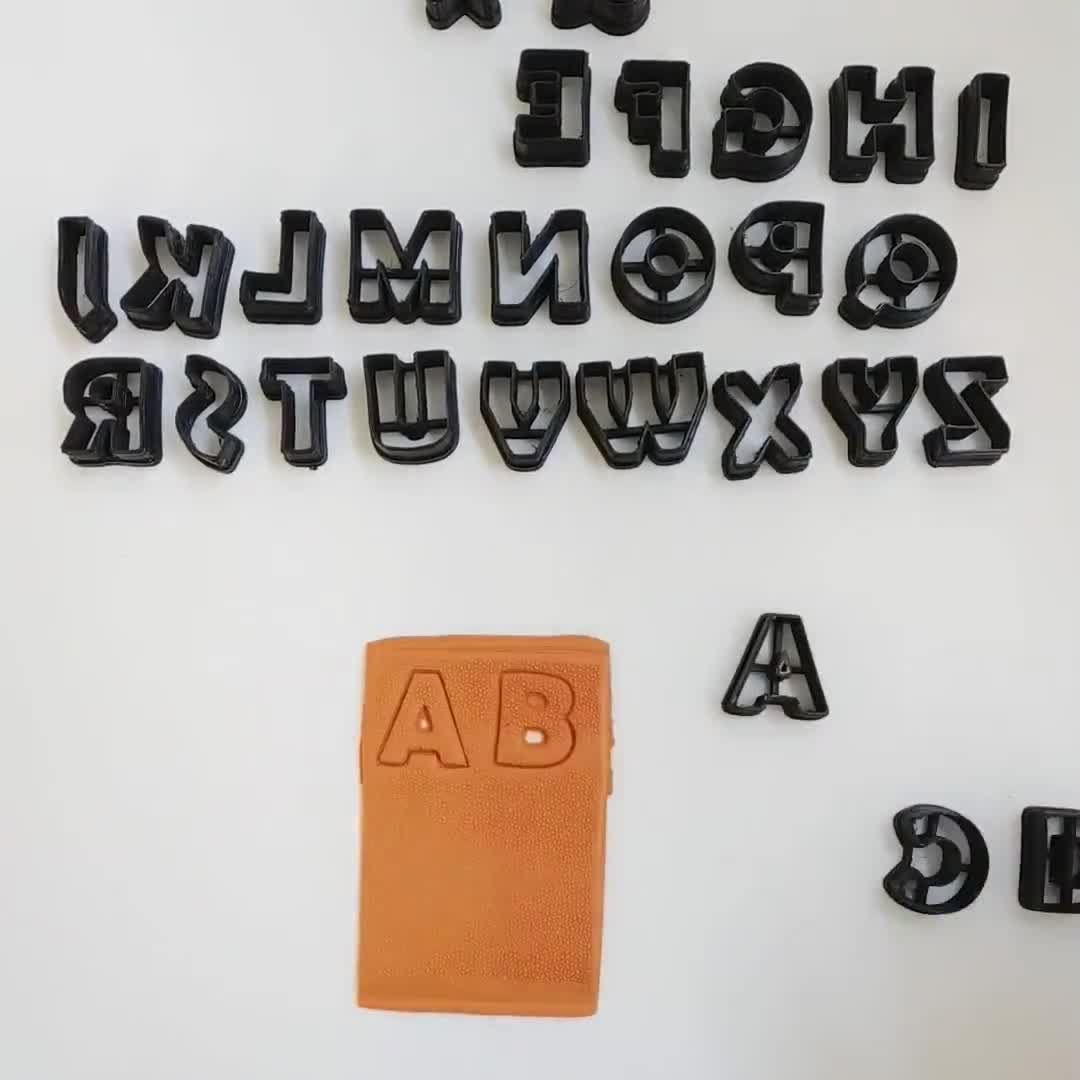 ALPHABET Cutter 18mm Alphabet Letters Clay Cutter 