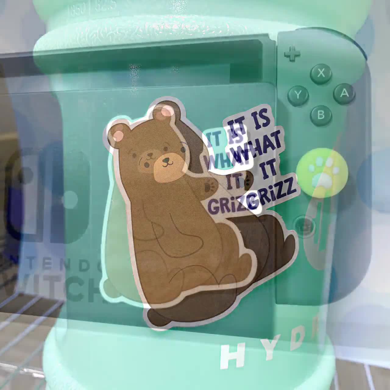 don't touch bear (sticker) – triple cat deluxe