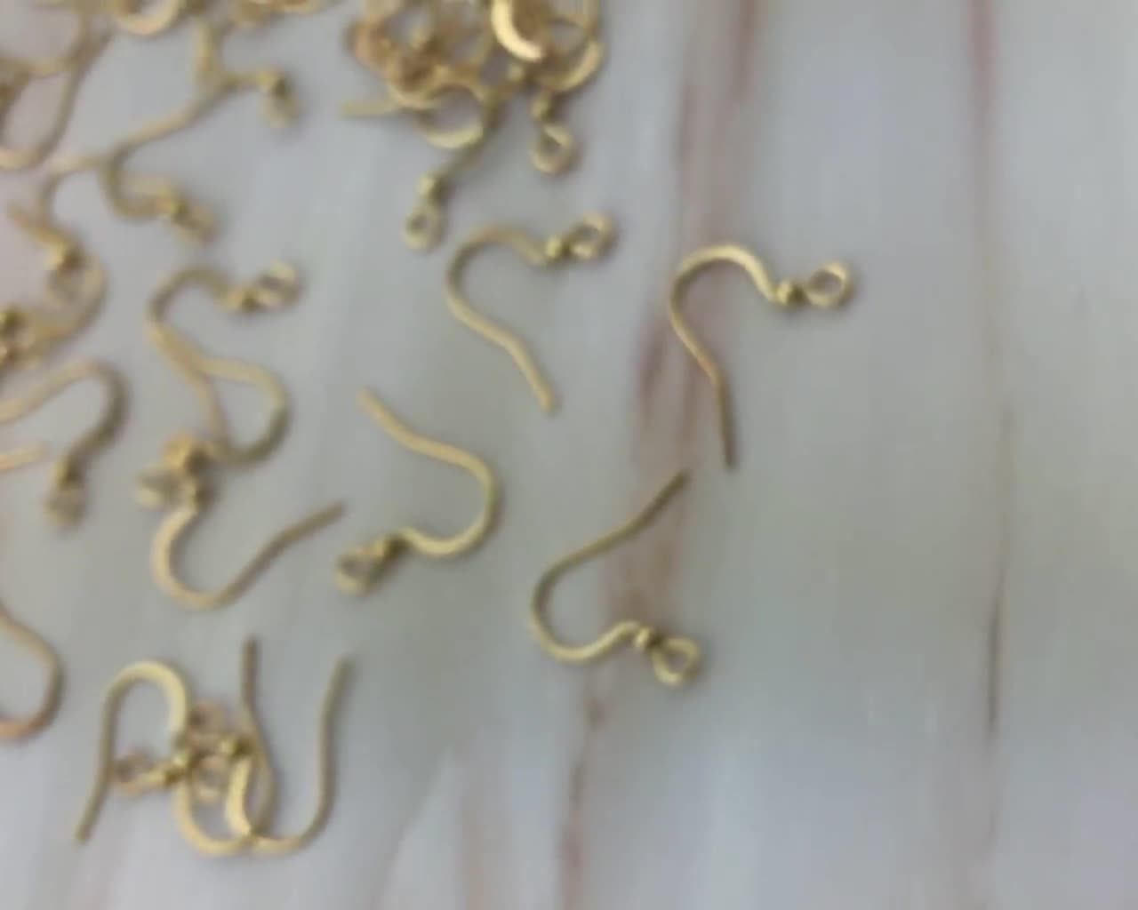 40Pcs Gold Silver Earring Hooks - Wholesale Ear Wires Stainless