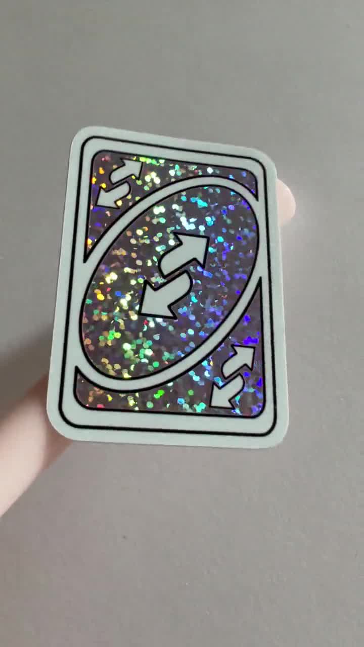 thinking: uno reverse Sticker for Sale by PWstickers