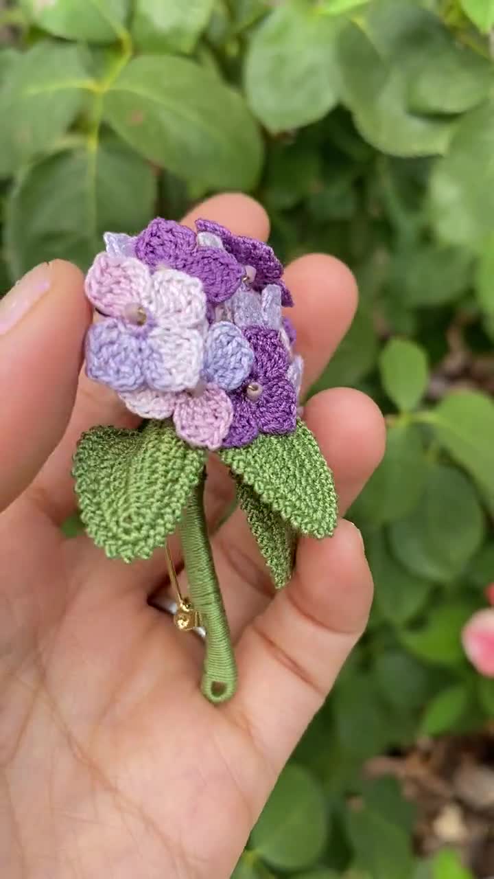 Handmade Lavender Brooch, Crochet Lavender Brooch, Lavender Pin, Han –  MiniCrochet, Mini Crochet