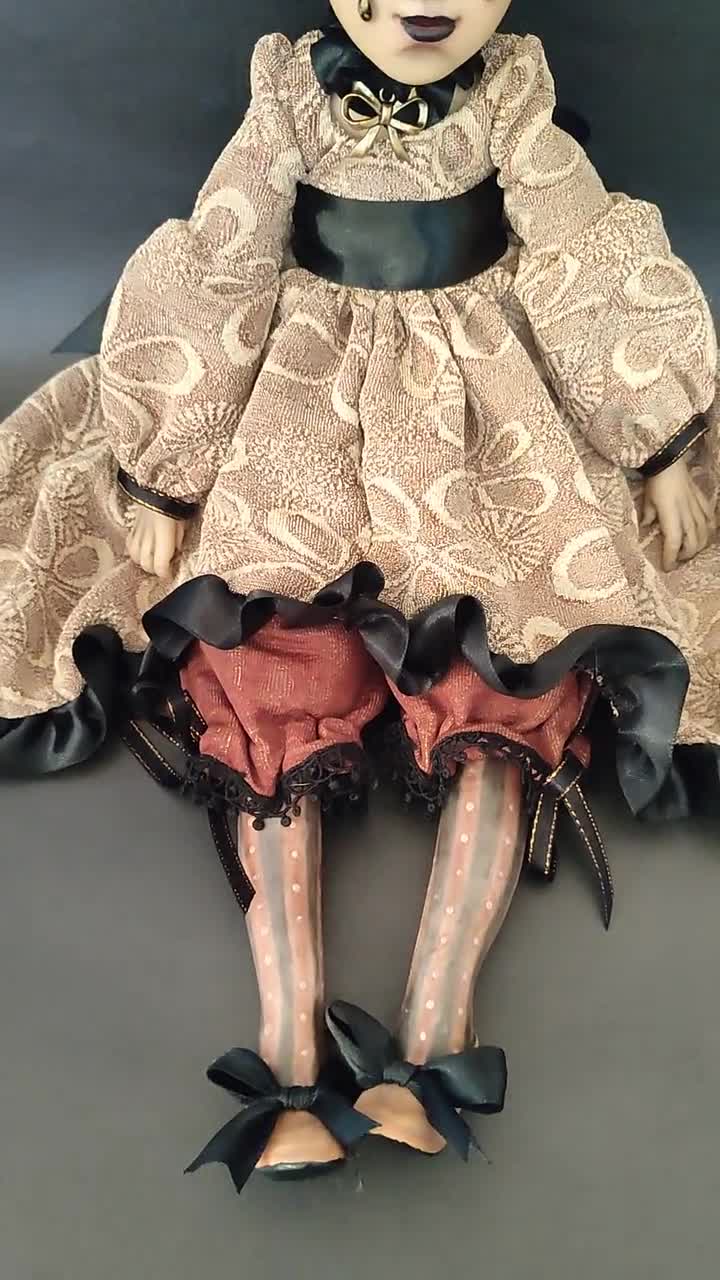 Haunted Victorian Porcelain Art Doll - 