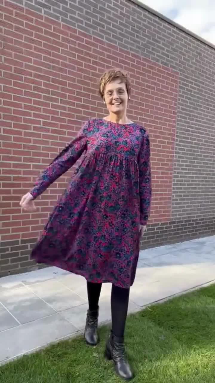 Gathered Waist Dress Pattern + Hacking Guide Babydoll Smock