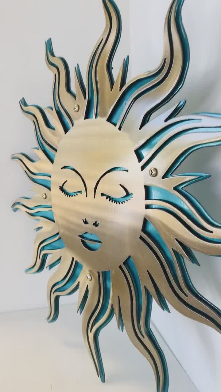 Sun in Splendor Metal Wall Art: Southwest Decor - Etsy