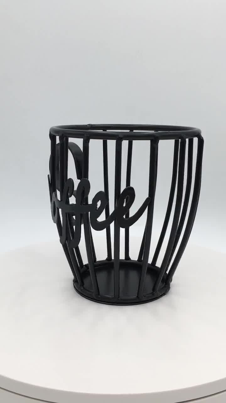 Black Wrought Iron Coffee Mug Keurig K Cup Holder for 16 -  Israel