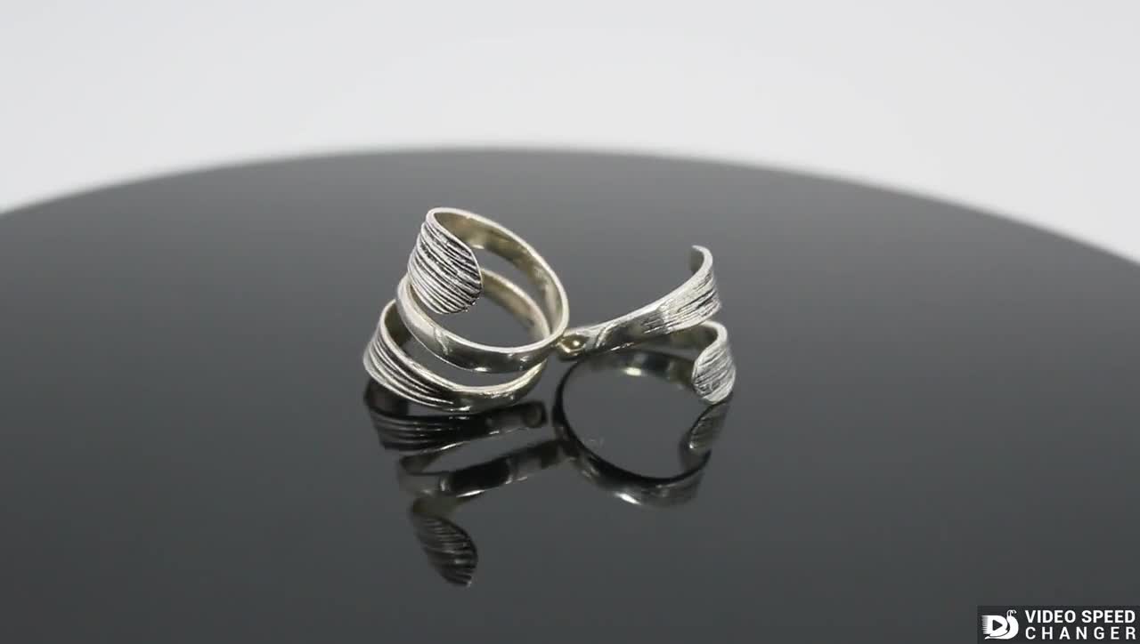 Knuckle Double Boho Sterling Silver Adjustable Thumb Rings