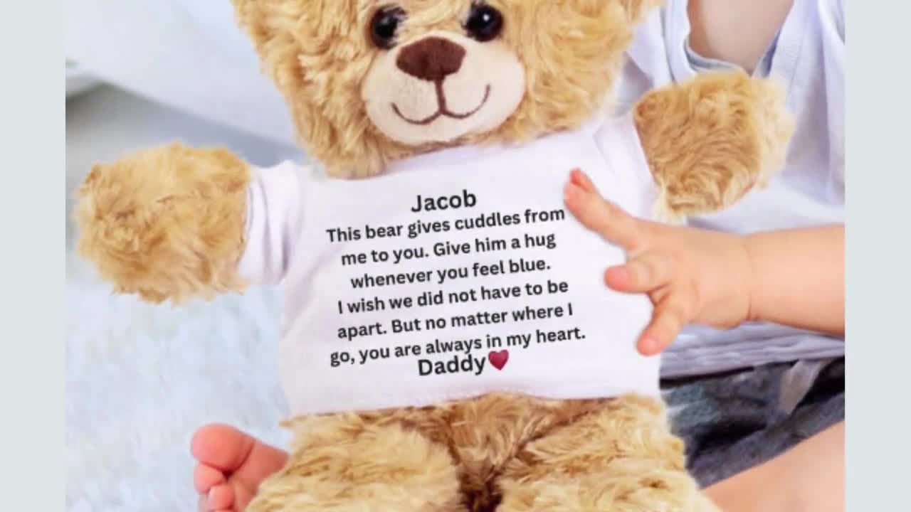 Custom Teddy Bear Going Away Gift Farewell Gift Child Goodbye Gift Moving  Away Gift Miss You Gift Military Deployment Parent Travel for Work