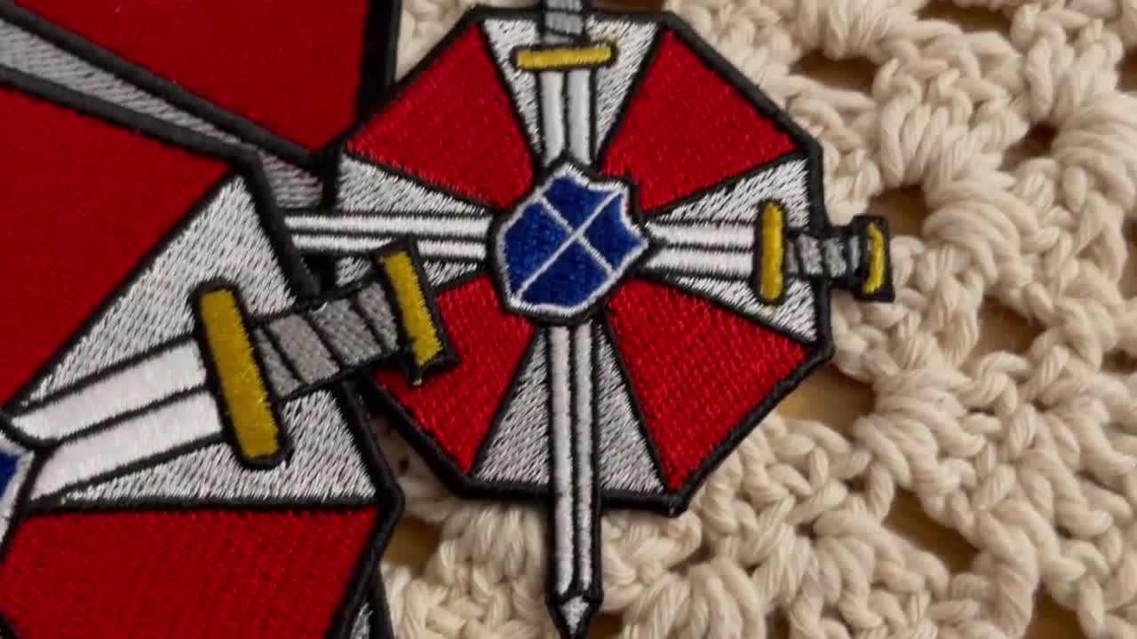 傘 UBCS - 3サイズ - バイオハザード ロゴ - 100% 刺繍パッチ