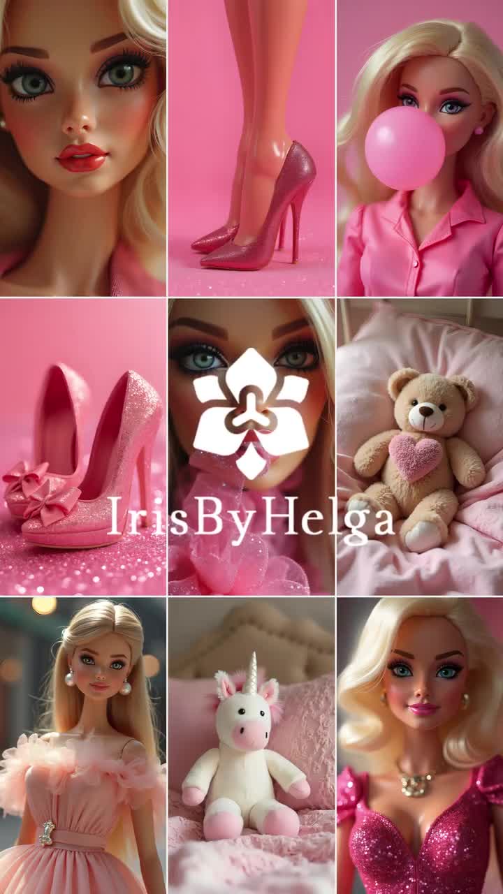 Impresiones artísticas de moda glam: Collar de perlas, muñeca rubia (Descarga digital JPG) video poster