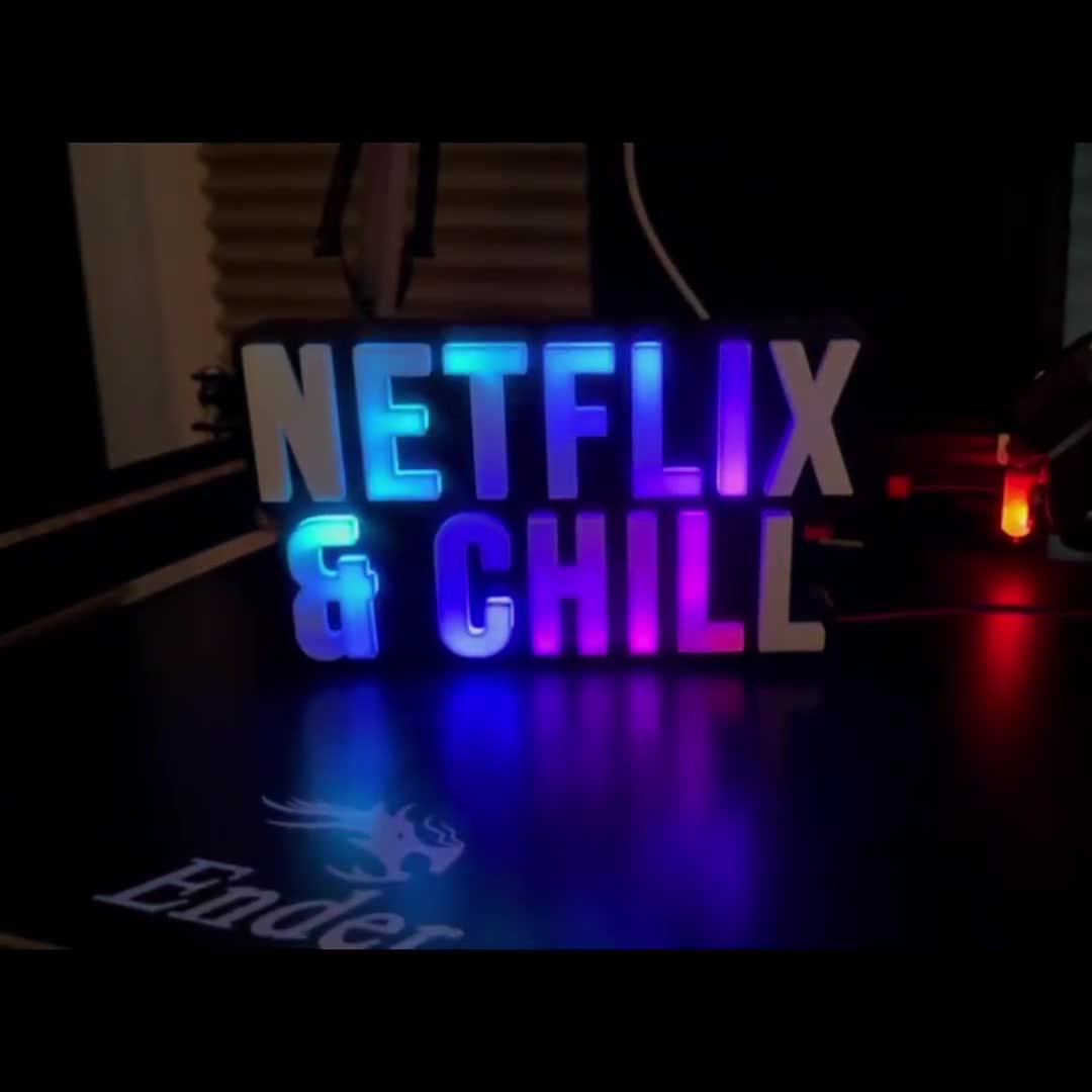 Netflix and Chill LED Sign | Small batch run, limited qty, lighted Circuit  Board sign, PixelBlaze, Computer Science, Techie, DIY Solder Kit