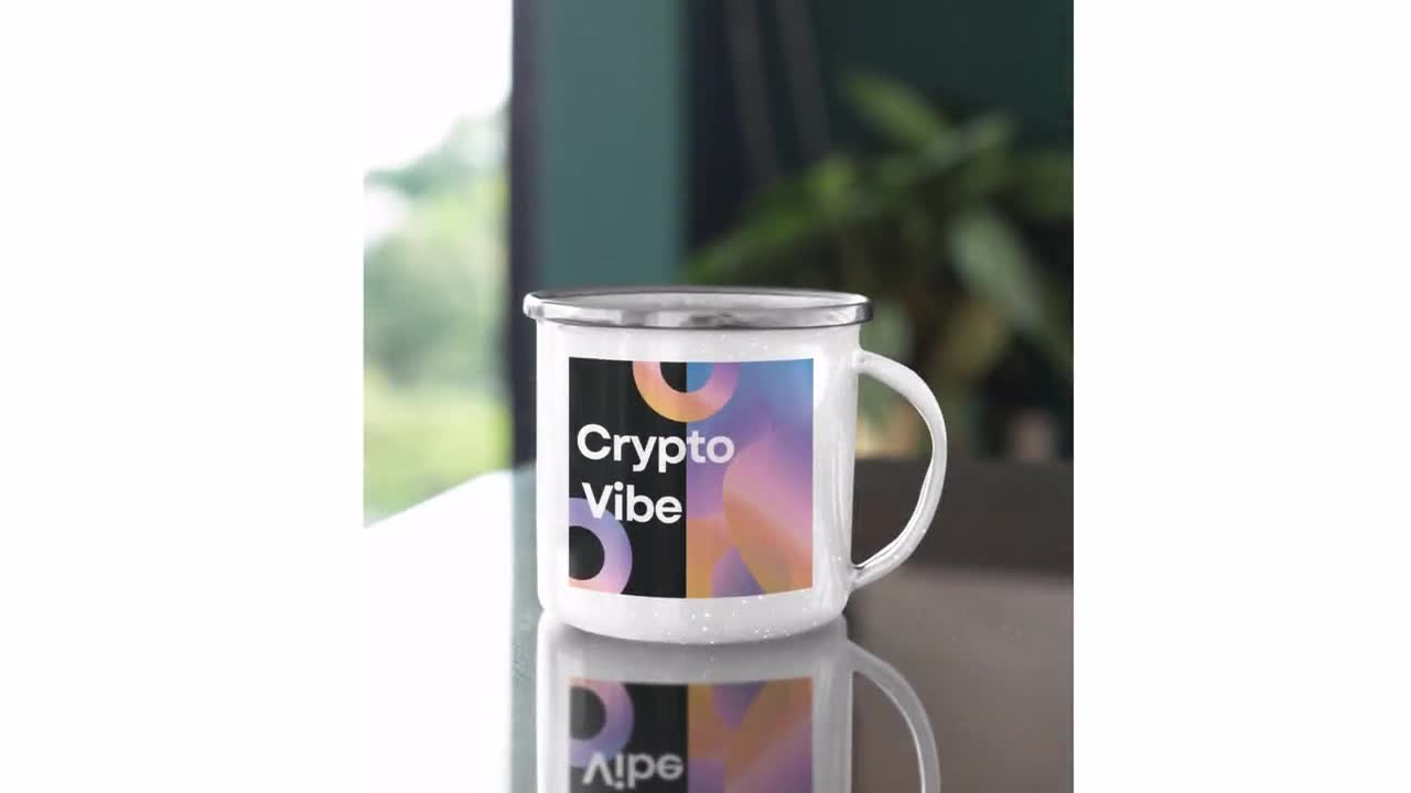 Crypto Trader Coffee Cup: Vibrant Stainless Steel Mug for Digital Coin  Enthusiasts
