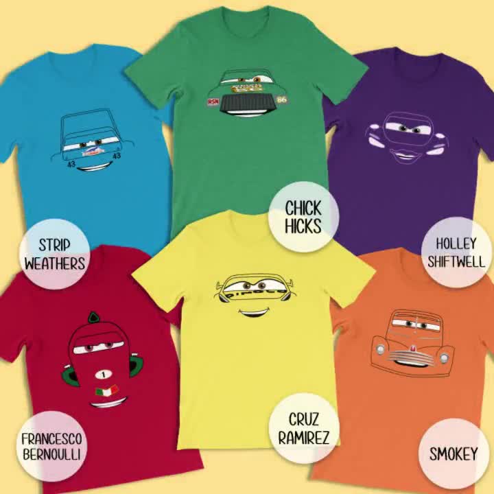 disney pixar cars shirts for adults