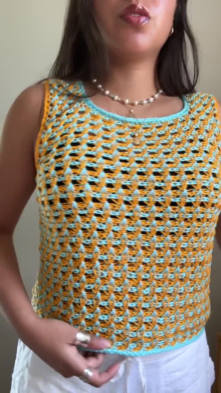 PDF File for Tunisian Crochet Pattern (english), Nexus Top