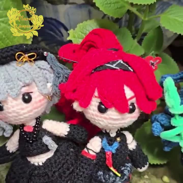 ファンメイド 嵐が丘のキャラクター かぎ針編み人形 あみぐるみ
