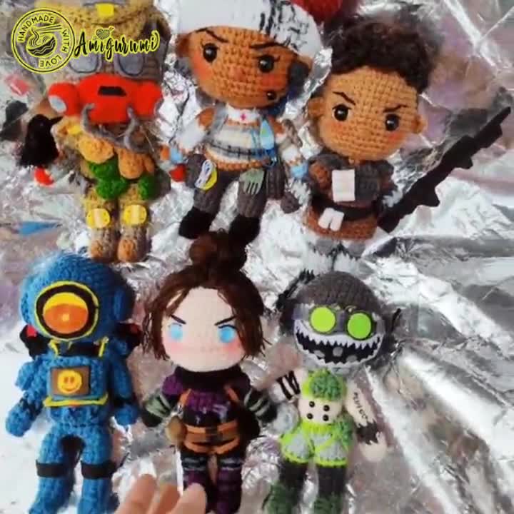 Fanmade Apex Legends Characters Crochet Doll Amigurumi, Apex