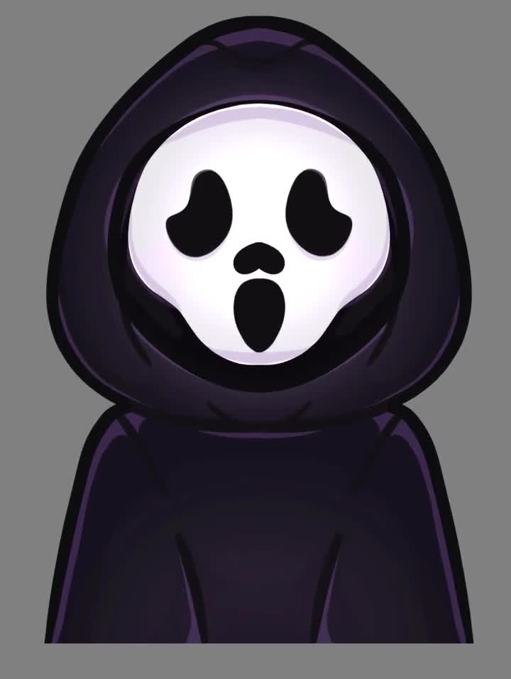 Ghostface Pngtuber Model for Twitch Streaming (Instant Download) 