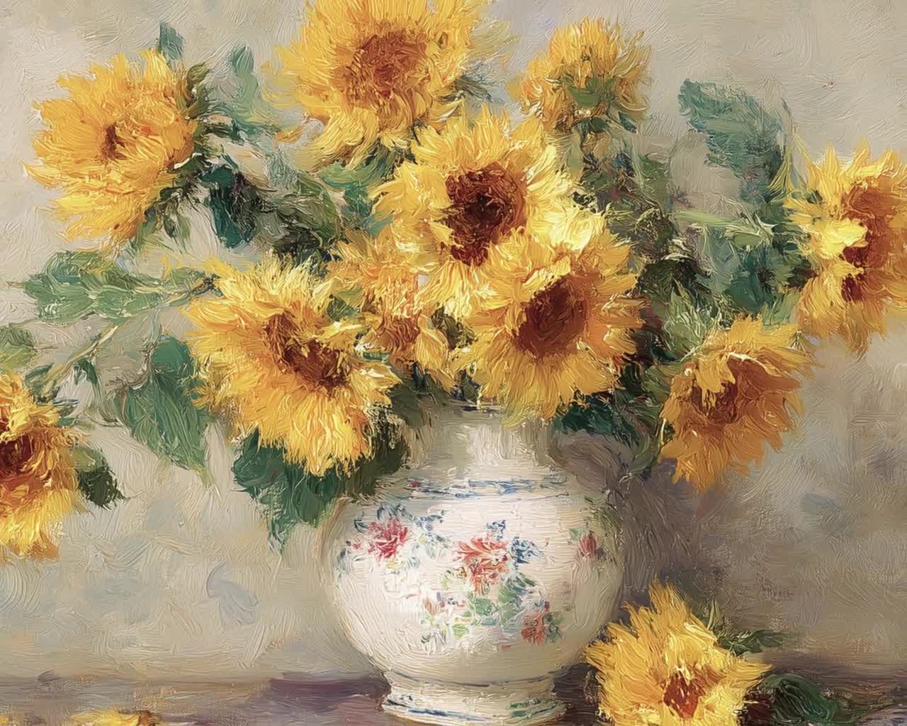 Sunflowers』支援 絵画 Sunflowers』支援 絵画 24W