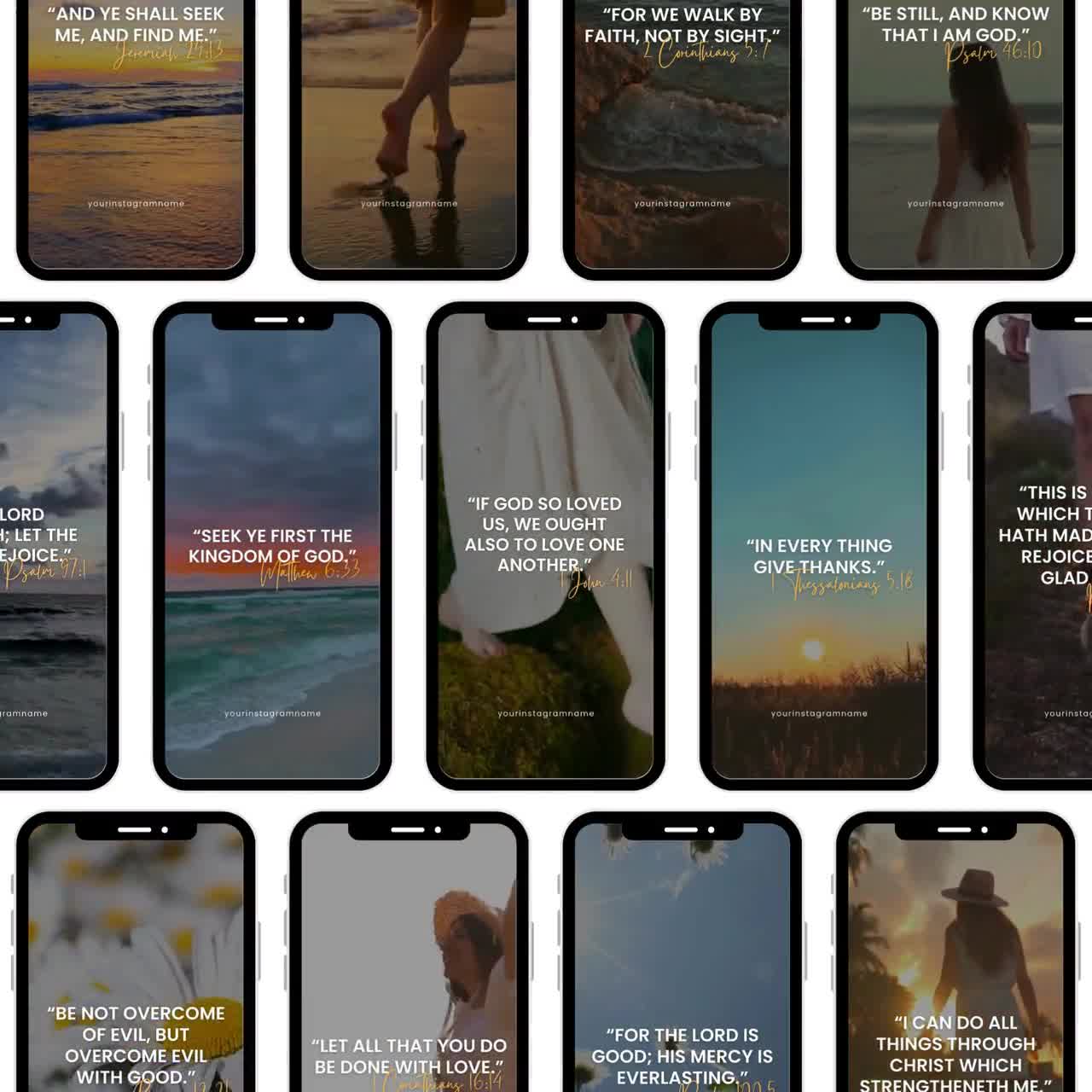 Reels cristianos de Canva, Reels de Instagram con versículos bíblicos cristianos, Videos sin rostro, Videos de Instagram, DFY, Videos de Instagram basados en la fe video poster