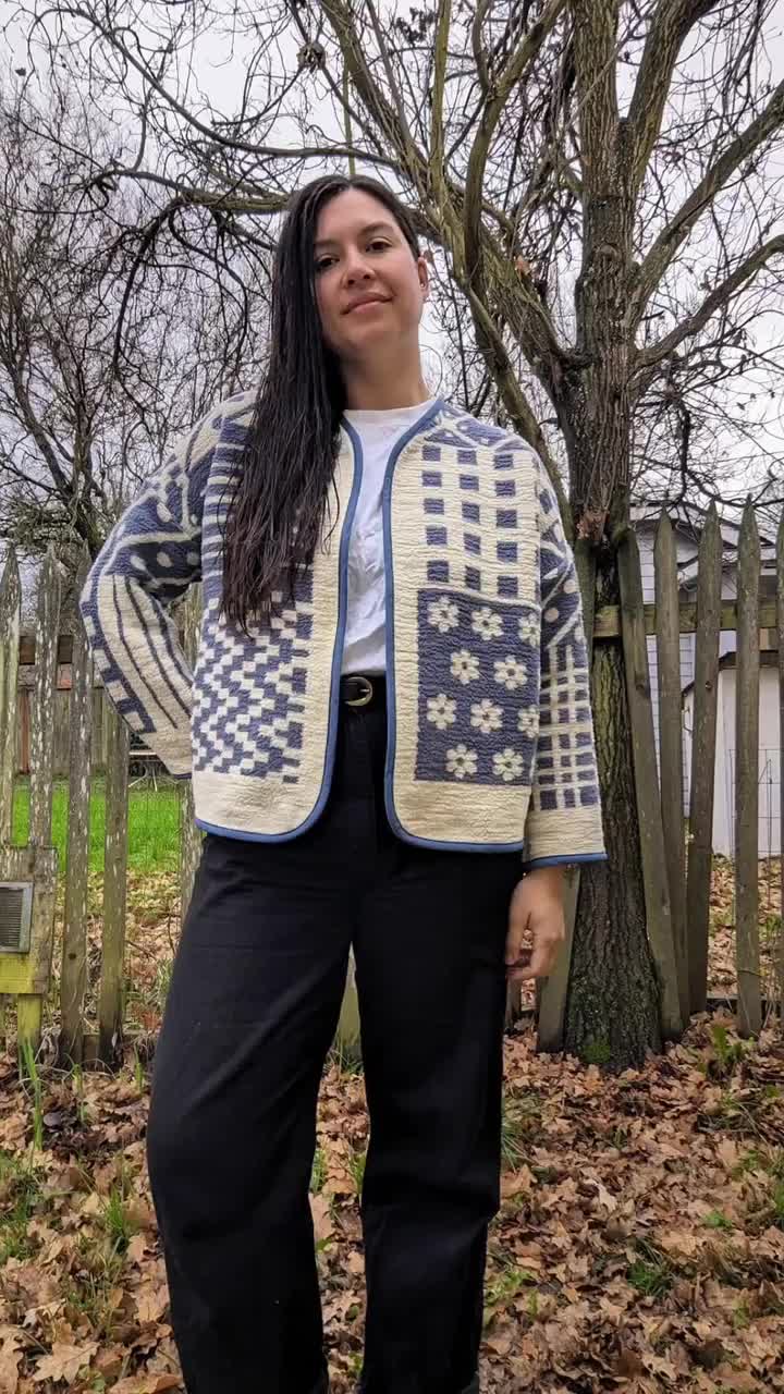 Y2K Womens Varsity Bomber Jacket With Button Patchwork